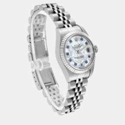 Rolex Datejust Steel White Gold MOP Diamond Dial Ladies Watch  26.0 mm