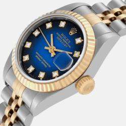 Rolex Datejust Vignette Diamond Dial Steel Yellow Gold Ladies Watch 26 mm