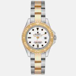 Rolex Yachtmaster White Dial Steel Yellow Gold Ladies Watch 29.0 mm