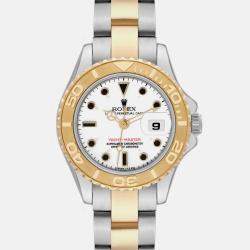 Rolex Yachtmaster White Dial Steel Yellow Gold Ladies Watch 29.0 mm