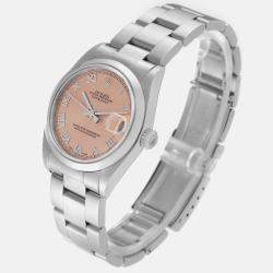 Rolex Datejust 31 Midsize Salmon Dial Steel Ladies Watch 78240  