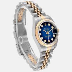 Rolex Datejust Steel Yellow Gold Vignette Diamond Dial Ladies Watch 26.0 mm