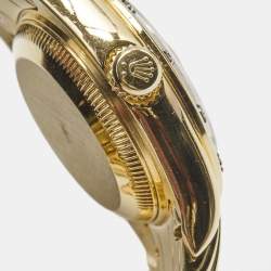 Pre Owned Rolex Mother Of Pearl Diamond 18K Yellow Gold Pearlmaster Datejust 69318 Women's Wristwatch 29 mm