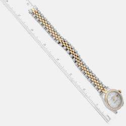 Rolex Datejust Steel Yellow Gold Mother of Pearl Diamond Ladies Watch 26.0 mm