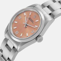 Rolex Oyster Perpetual Midsize Salmon Dial Steel Ladies Watch 31.0 mm