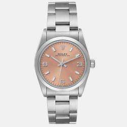 Rolex Oyster Perpetual Midsize Salmon Dial Steel Ladies Watch 31.0 mm