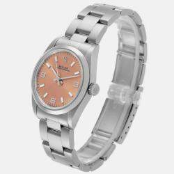 Rolex Oyster Perpetual Midsize Salmon Dial Steel Ladies Watch 31.0 mm