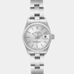 Rolex Date Blue Dial Steel Ladies Watch 26.0 mm