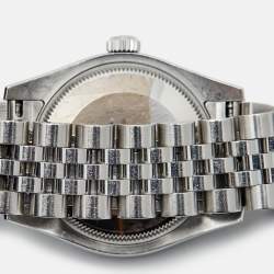 Rolex Black 18K White Gold Oystersteel Datejust 178274 Women's Wristwatch 31 mm