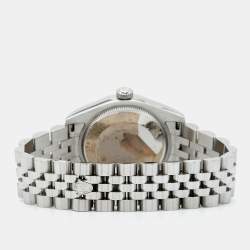Rolex Black 18K White Gold Oystersteel Datejust 178274 Women's Wristwatch 31 mm