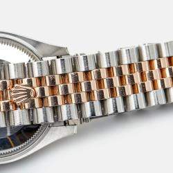 Pre Owned Rolex Chocolate Diamond 18K Everose Gold Oystersteel Datejust 278341RBR-003 Women's Wristwatch 31 mm