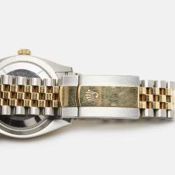Rolex Champagne Diamond 18k Yellow Gold Stainless Steel 126283RBR Women's Wristwatch 36 mm