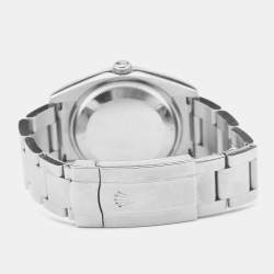 Pre Owned Rolex Pink Stainless Steel Oyster Perpetual 114200 Women's Wristwatch 34 mm