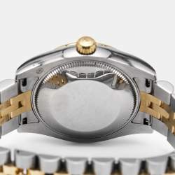 Rolex Champagne 18k Yellow Gold Stainless Steel Datejust 178273 Women's Wristwatch 31 mm 