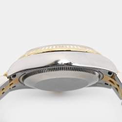 Rolex Champagne 18k Yellow Gold Stainless Steel Datejust 178273 Women's Wristwatch 31 mm 