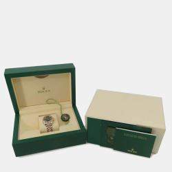 Rolex Green Steel 18K Rose Gold Lady Datejust Automatic Women's Wristwatch 28 mm
