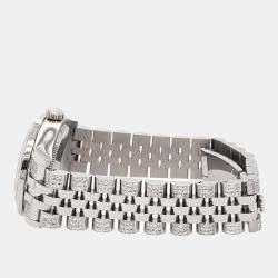 Rolex Custom Royal Pink 3.30ct Diamonds Stainless Steel Datejust 178240 Automatic Women's Wristwatch 31mm