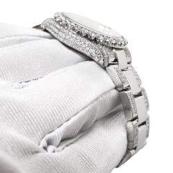 Rolex Custom Aquamarine 7.2ct Diamonds Stainless Steel Datejust 178240 Automatic Women's Wristwatch 31mm
