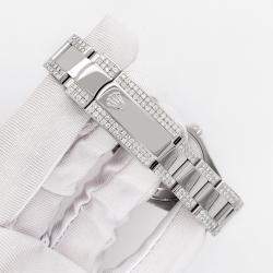 Rolex Custom Pastel Purple 7.2ct Diamonds Stainless Steel Datejust 178240 Automatic Women's Wristwatch 31mm