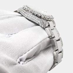 Rolex Custom White 7.2ct Diamonds Stainless Steel Datejust 178240 Automatic Women's Wristwatch 31mm