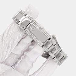Rolex Custom White MOP 7.2CT Diamond Stainless Steel Datejust 178240 Automatic Women's Wristwatch 31mm