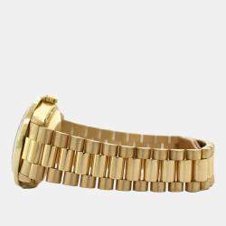 Rolex Custom Blue Diamond 18K Yellow Gold President Datejust 68278 Automatic Women's Wristwatch 31MM