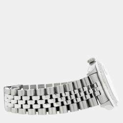 Rolex Custom Grey 2.35CT Diamond Stainless Steel Datejust  Automatic Women's Wristwatch 26mm