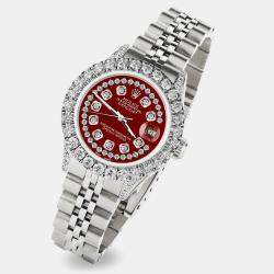 Rolex Custom  2.35CT Diamond Stainless Steel Datejust  Automatic Women's Wristwatch 26mm