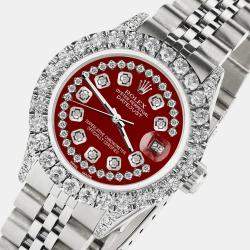 Rolex Custom  2.35CT Diamond Stainless Steel Datejust  Automatic Women's Wristwatch 26mm