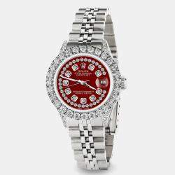 Rolex Custom  2.35CT Diamond Stainless Steel Datejust  Automatic Women's Wristwatch 26mm