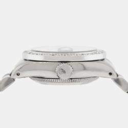 Pre Owned Rolex Custom Orchid Pink Diamond Stainless Steel Datejust Automatic Women's Wristwatch 26MM