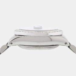 Pre Owned Rolex Custom Orchid Pink Diamond Stainless Steel Datejust Automatic Women's Wristwatch 26MM