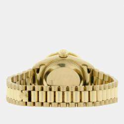 Rolex Customised Cocoa Brown Diamond 18K Yellow Gold President Datejust  Automatic Women's Wristwatch 26MM