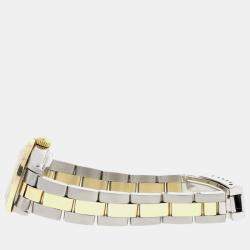 Rolex Customised Champagne Diamond 18K Yellow Gold Stainless Steel Datejust  Automatic Women's Wristwatch 26MM