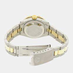 Rolex Customised White MOP 1.30CT Diamond 18K Yellow Gold Stainless Steel Datejust  Automatic Women's Wristwatch 26MM