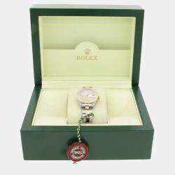 Rolex Customised White MOP 1.30CT Diamond 18K Yellow Gold Stainless Steel Datejust  Automatic Women's Wristwatch 26MM