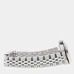 Rolex Customised Royal Blue 1.35CT Diamond Stainless Steel Datejust  Automatic Women's Wristwatch 26MM