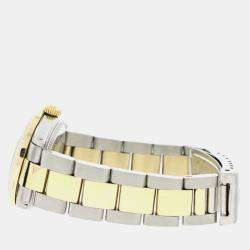 Rolex Customised Black 1.52CT Diamond 18K Yellow Gold Stainless Steel Datejust  Automatic Women's Wristwatch 31mm