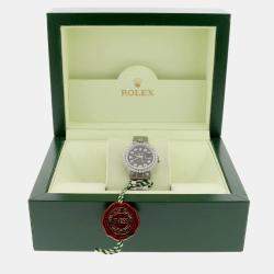 Rolex Customised  Diamond Stainless Steel Datejust  Automatic Women's Wristwatch 26mm
