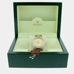 Rolex Customised  2.80CT Diamond 18K Yellow Gold Stainless Steel Datejust  Automatic Men's Wristwatch 36mm