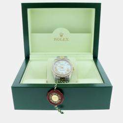 Rolex Customised  MOP 1.85CT Diamond 18K Yellow Gold Stainless Steel Datejust  Automatic Men's Wristwatch 36mm