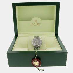 Rolex Customised Gray 1.96CT Diamond Stainless Steel Datejust  Automatic Women's Wristwatch 26mm