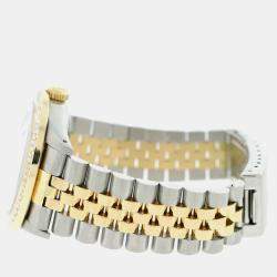 Rolex Customised  2.7CT Diamond 18K Yellow Gold Stainless Steel Datejust  Automatic Men's Wristwatch 36mm