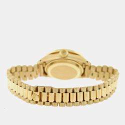 Rolex Customised Tahitian MOP Diamond 18K Yellow Gold President Datejust  Automatic Women's Wristwatch 26MM