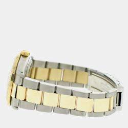 Rolex Customised Champagne Diamond 18K Yellow Gold Stainless Steel Datejust  Automatic Men's Wristwatch 36mm