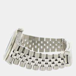 Rolex Customised Tahitian MOP 2.5CT Diamond Stainless Steel Datejust  Automatic Men's Wristwatch 36MM