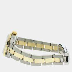 Rolex Customised Royal Blue Diamond 18K Yellow Gold Stainless Steel Datejust  Automatic Women's Wristwatch 26MM