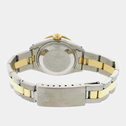 Rolex Customised Pink MOP Diamond 18K Yellow Gold Stainless Steel Datejust  Automatic Women's Wristwatch 26MM