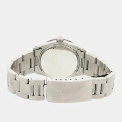 Rolex Customised Tahitian MOP 1.52CT Diamond Stainless Steel Date 6466 Automatic Women's Wristwatch 31mm