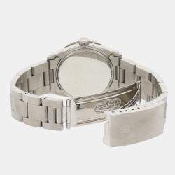 Rolex Customised Tahitian MOP 1.52CT Diamond Stainless Steel Date 6466 Automatic Women's Wristwatch 31mm